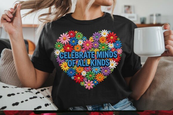 Celebrate Minds of All Kinds T-shirts: Graphics & Illustrations