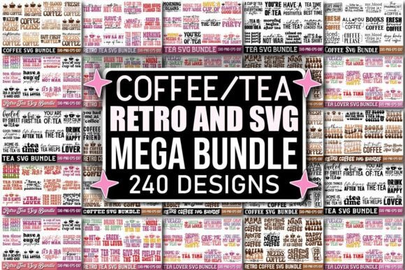 Coffee and Tea Mega SVG Bundle
