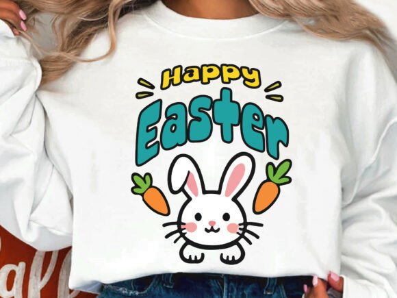 Happy Easter Sweatshirt PNG Design
