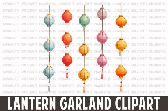 Lantern Garland Clipart PNG